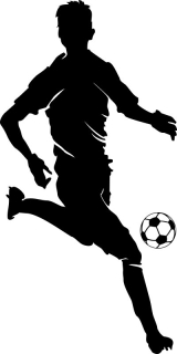 Nálepka na stenu - Samolepka na stenu Drukant športová lopta futbalista 100 cm